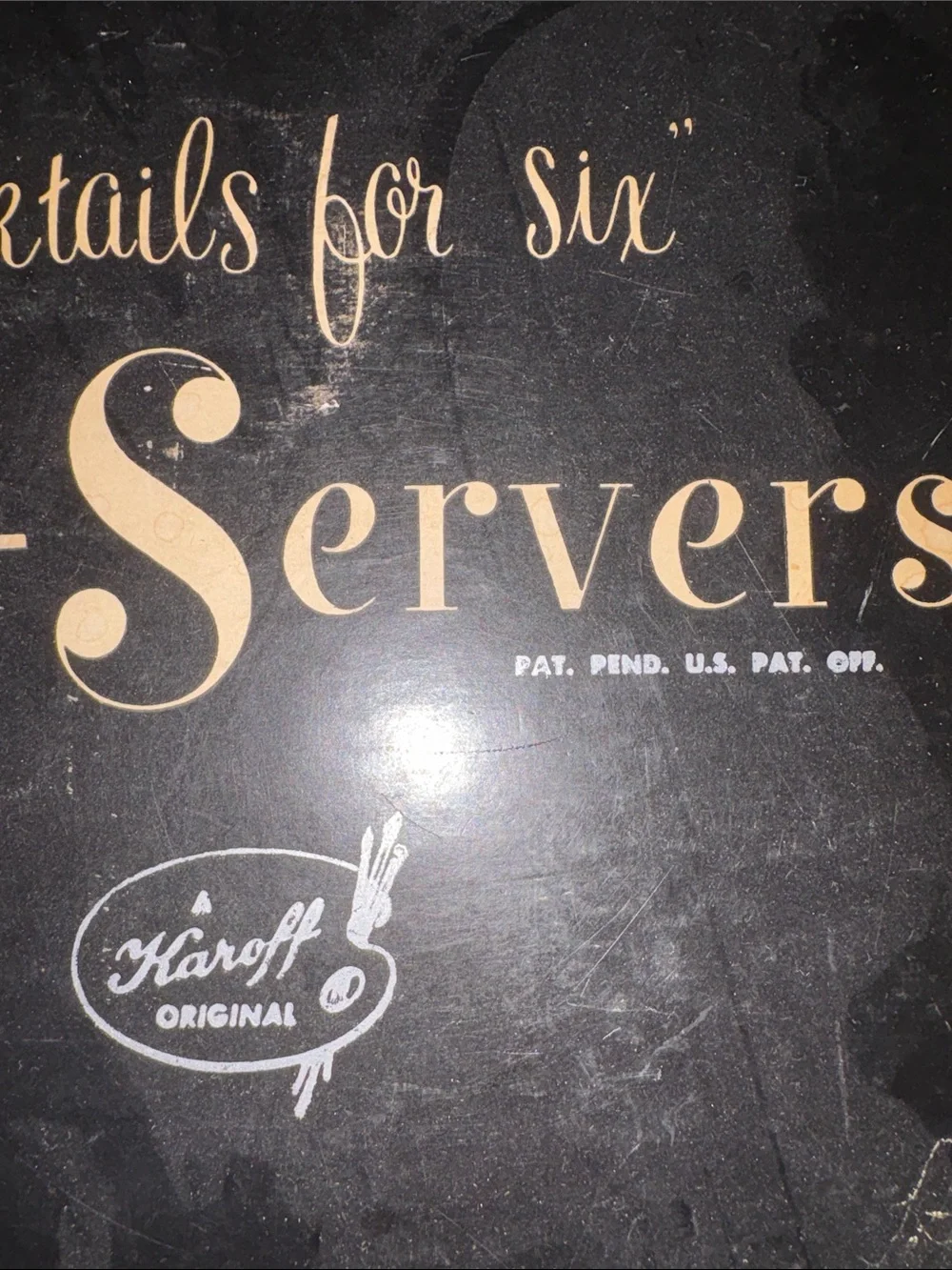 Vintage MCM KAROFF Sea-Servers Set of-6 Cocktail Pale Pink Shell Seafood Shrimp
